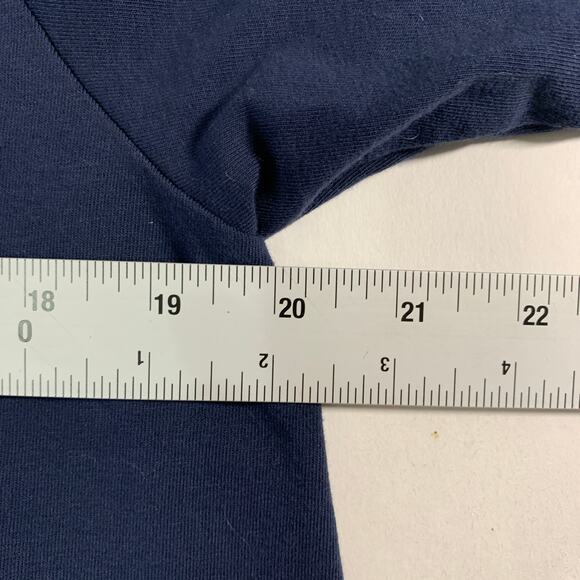 Universal Standard 16 Iconic Long Sleeve V Neck Geneva Dress Navy Asymmetrical - Picture 7 of 10